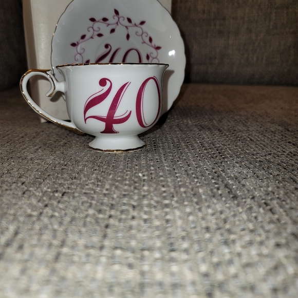 40th Teacup and Saucer - Picture 2 of 8